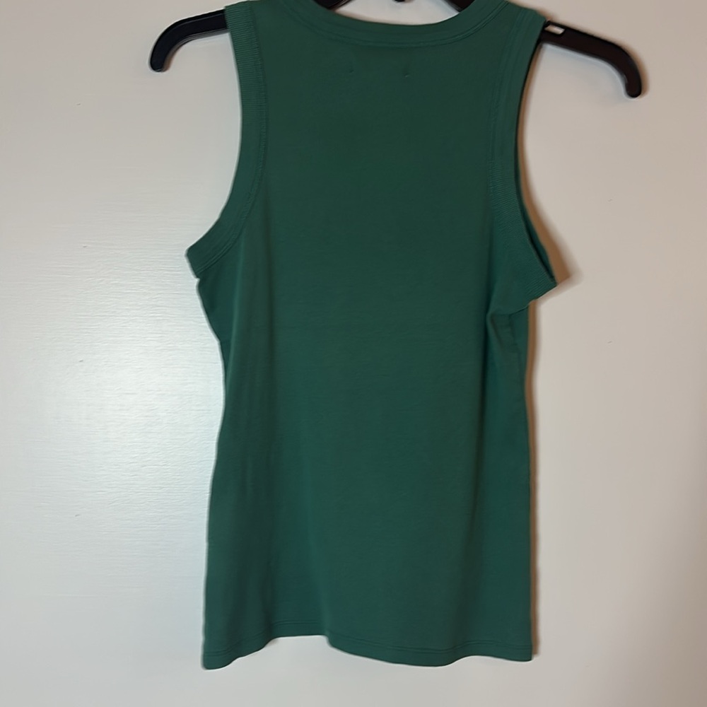 Madewell Forest Green Tank Top size XS excellent condition - Picture 3 of 4